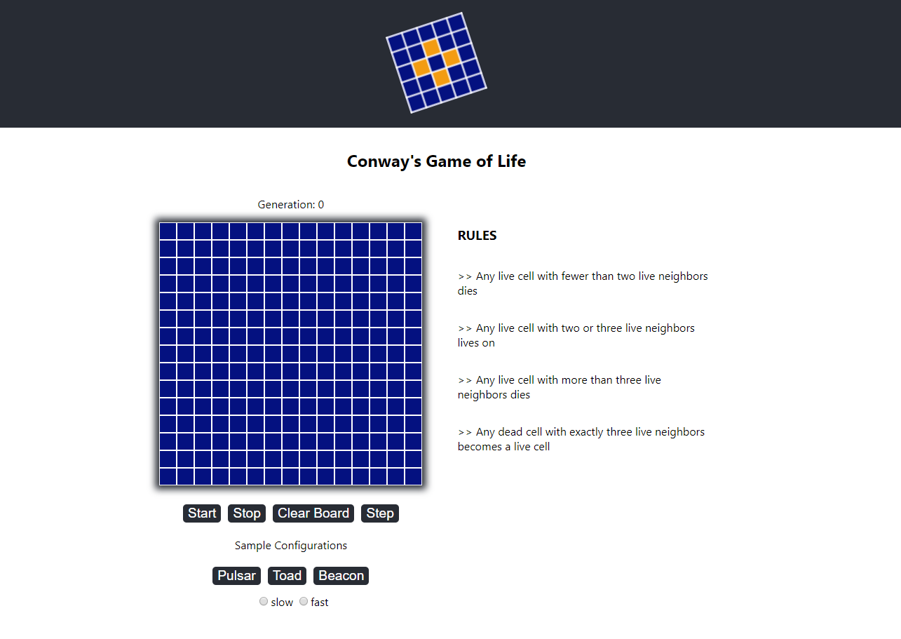 screenshot of app